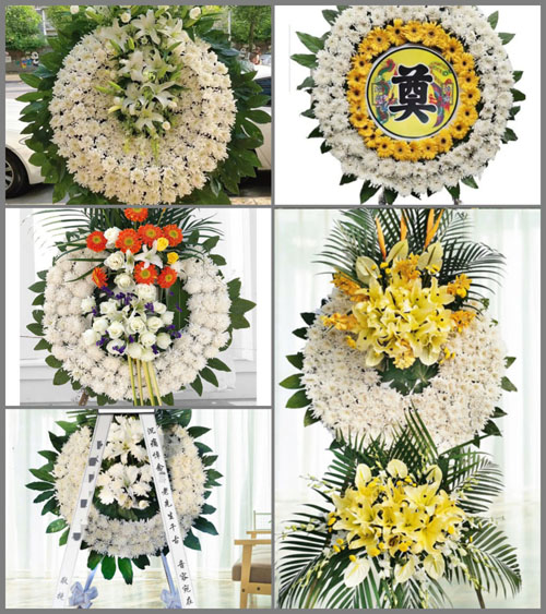 湖北十堰市郧西县店子镇天宝山村花圈速递